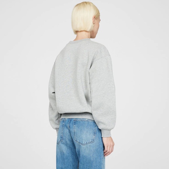 Anine Bing Vintage Bing Sweatshirt Eagle Blue & Grey Size XS NEW RARE - Picture 5 of 16